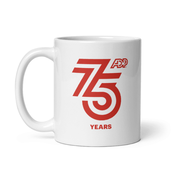 11oz Ceramic Mug (White) - ADP 75 (Red)