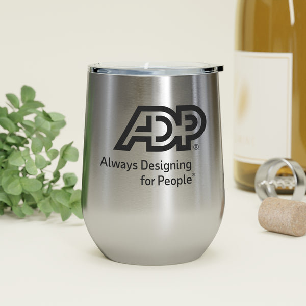 ADP with Tagline 12oz Insulated Wine Tumbler
