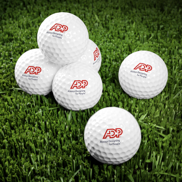 ADP with Tagline Golf Balls, 6pcs