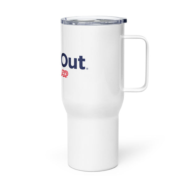 25oz Travel Mug with Handle (White) - StandOut (Midnight)