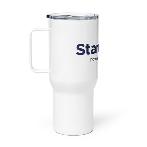 25oz Travel Mug with Handle (White) - StandOut (Midnight)