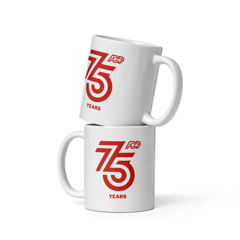 11oz Ceramic Mug (White) - ADP 75 (Red)