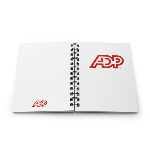 ADP White Spiral Bound Journal