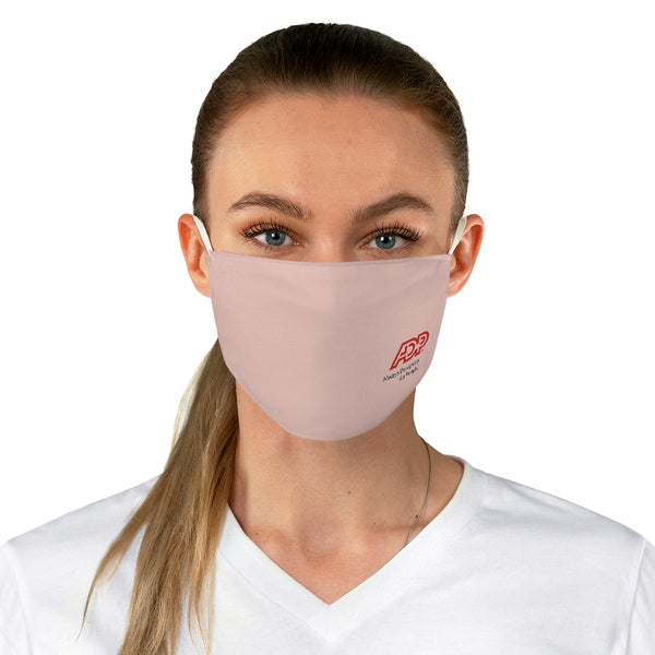 ADP with Tagline Blush Fabric Face Mask