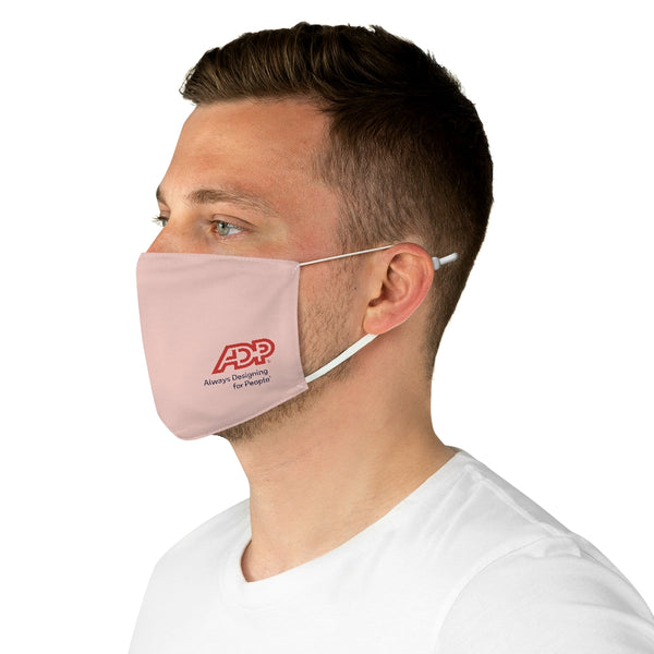 ADP with Tagline Blush Fabric Face Mask