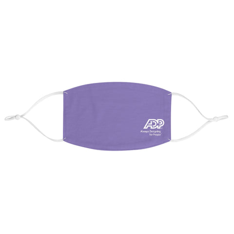 ADP with Tagline Purple Fabric Face Mask