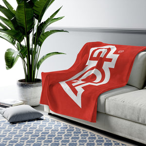 ADP Velveteen Plush Blanket (Red)