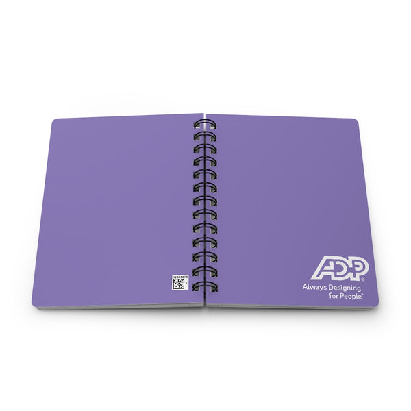 ADP Purple Spiral Bound Journal