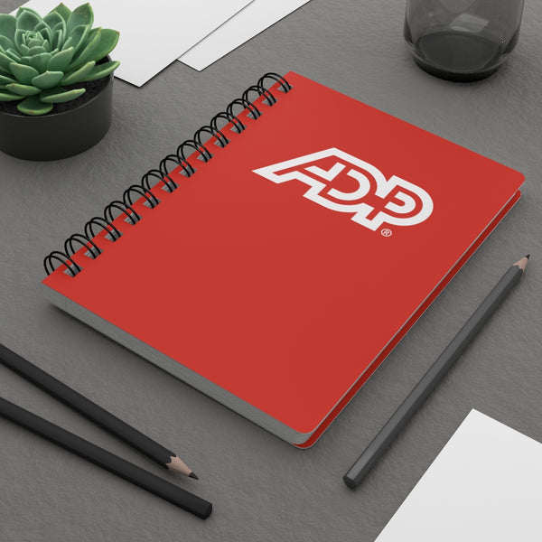ADP Red Spiral Bound Journal