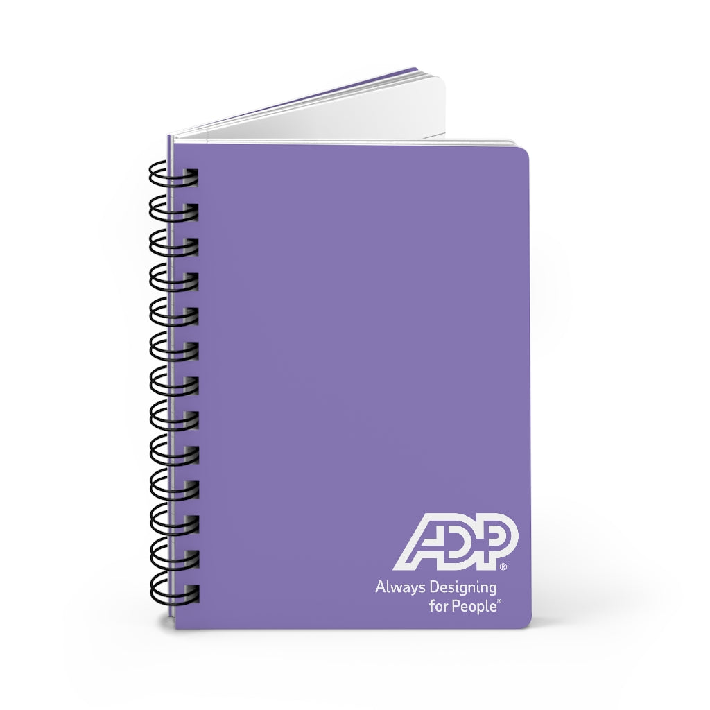 ADP Purple Spiral Bound Journal