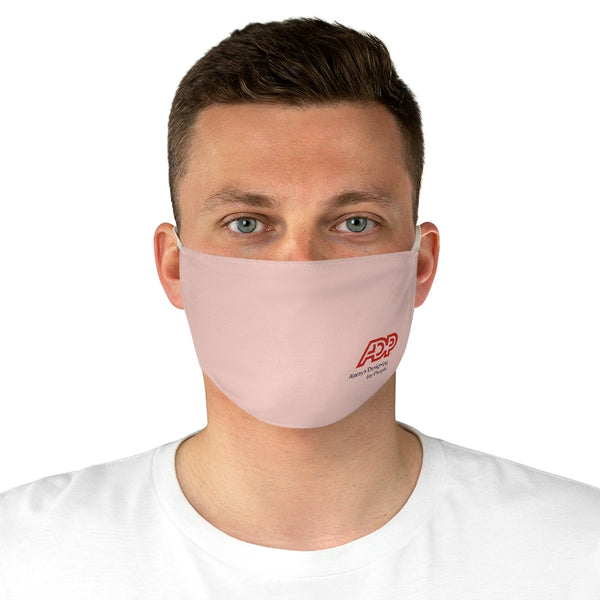 ADP with Tagline Blush Fabric Face Mask