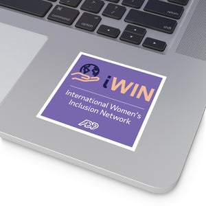 iWin International Women - Square Vinyl Stickers