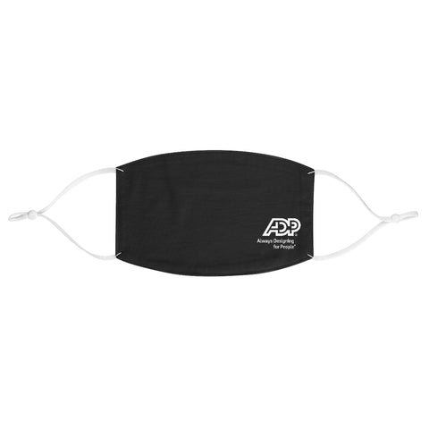 ADP with Tagline Black Fabric Face Mask