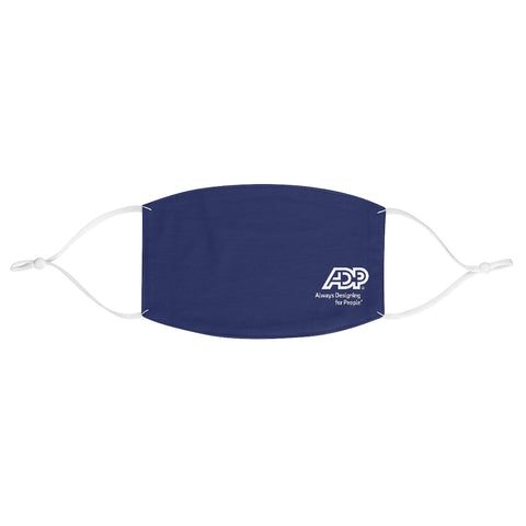ADP with Tagline Navy Fabric Face Mask
