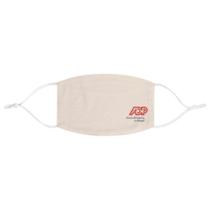 ADP with Tagline Tan Fabric Face Mask